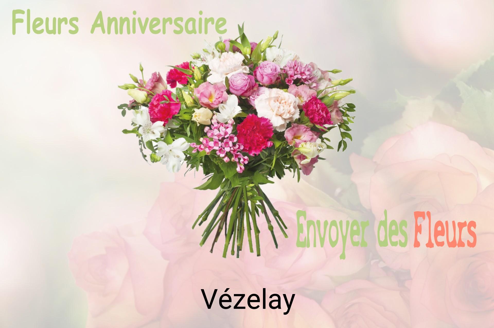 Bouquet de fleurs d’anniversaire livré à Vézelay